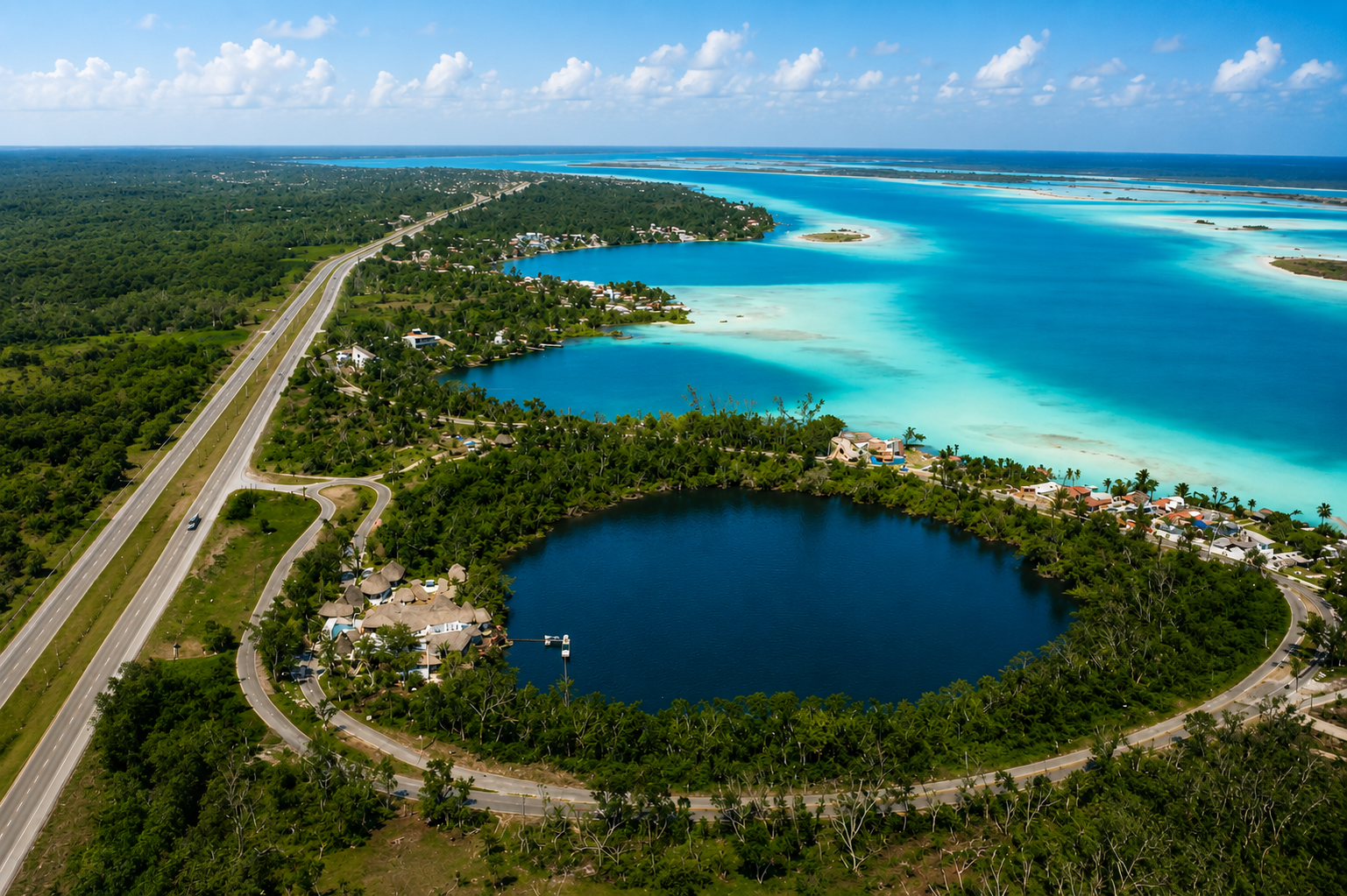 Cenotes in Bacalar