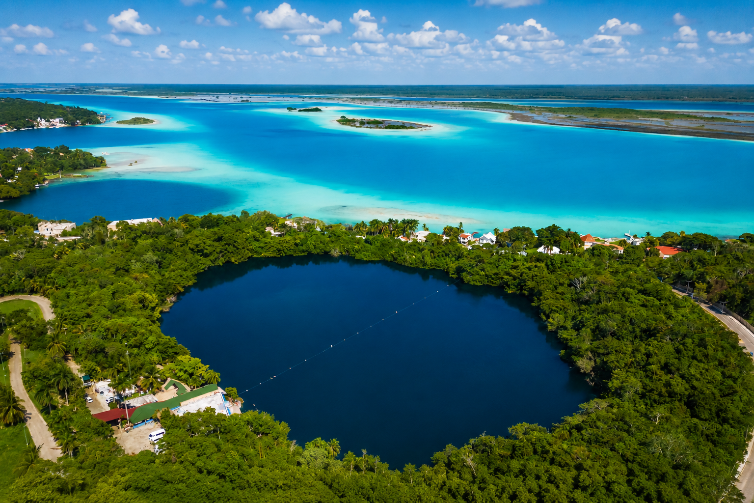 Bacalar Cenotes Lagoon